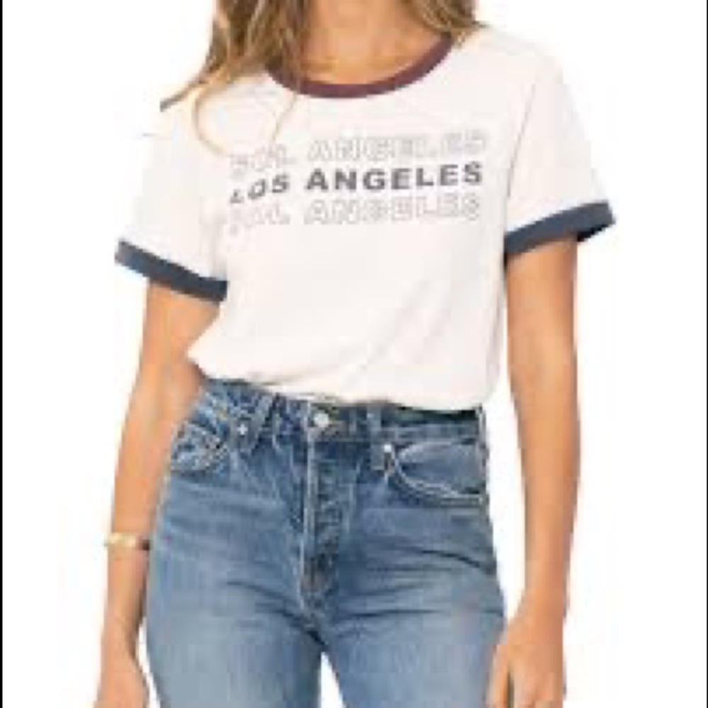 NWT Sol Angeles ringer tee